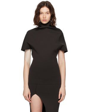 Rick Owens Concordians Draped Top - Black