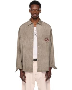 Enfants Riches Deprimes Taupe Artist Buttondown Shirt - Natural