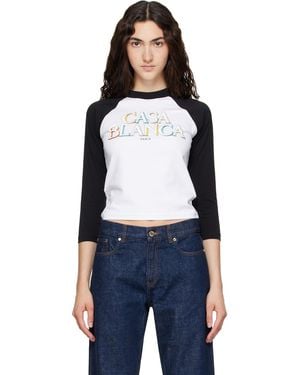 CASABLANCA Baseball T-Shirt - White