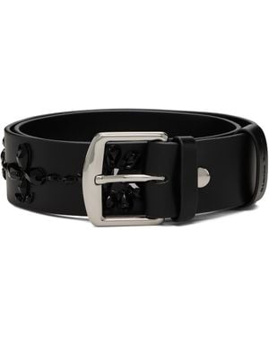 Simone Rocha Embellished Leather Belt - Black