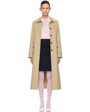 Sandy Liang Ballena Trench Coat - Blue