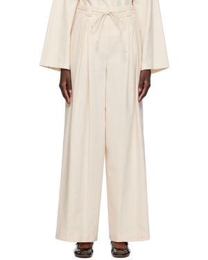 【関税込み】The Garment オフホワイト Gilian トラウザーズ THE GARMENT オフホワイト Gilian トラウザーズ ナチュラル | Lyst