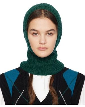 YMC Wool Balaclava - Green