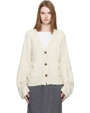 Lisa Yang Off- 'The Danni' Cardigan - Natural