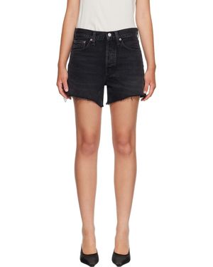 Agolde Short Long Parker Noir En Denim - Bleu
