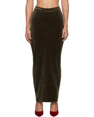 Pushbutton Jupe-Short Kaki À Panneaux - Noir