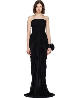 Rick Owens Concordians Bustier Unstable Maxi Dress - Black