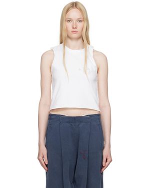 T By Alexander Wang Logo Muscle Tank Top - Blue