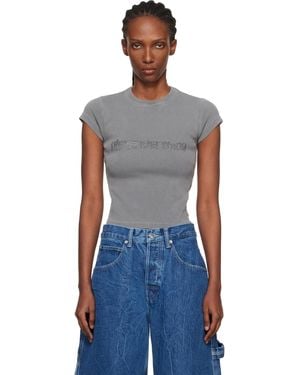 Alexander Wang Crystal Logo Cotton Baby T-Shirt - Blue