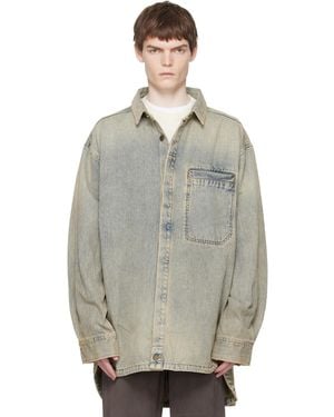 Entire studios Herculean Denim Shirt - Grey