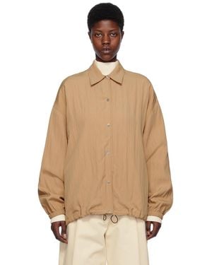 Studio Nicholson Tan Coach Jacket - Natural
