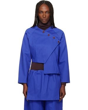 SC103 Peak Blouse - Blue