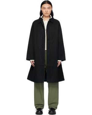 Nanamica 2L Cotton Gore-Tex Balmacaan Coat - Black