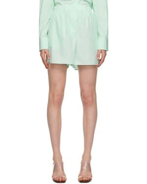 Frankie Shop Green Lui Shorts