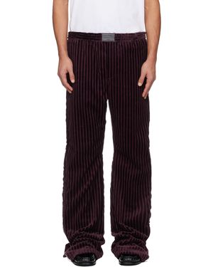 Acne Studios Burgundy Corduroy Trousers - Multicolour