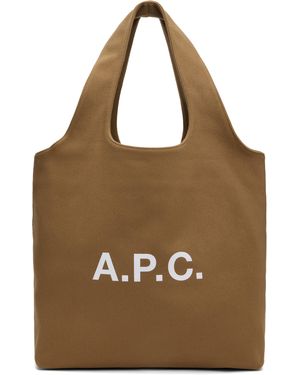 A.P.C. Tan Ninon Tote - Brown