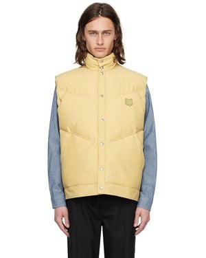 Maison Kitsuné スナップボタン ダウンベスト - オレンジ