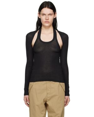 Dion Lee Modular Long Sleeve T-Shirt - Black