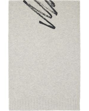MM6 by Maison Margiela Signature Scarf - White