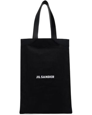 Jil Sander ラージ Book トートバッグ - ブラック
