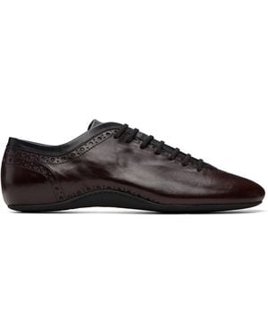 Dries Van Noten Leather Trainers - Black