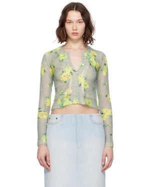 Acne Studios Laye Mohair Cardigan - Multicolour