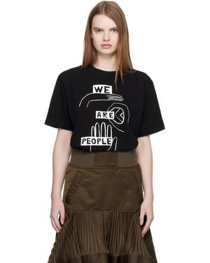 Sacai 'Geoff Print T-Shirt - Black