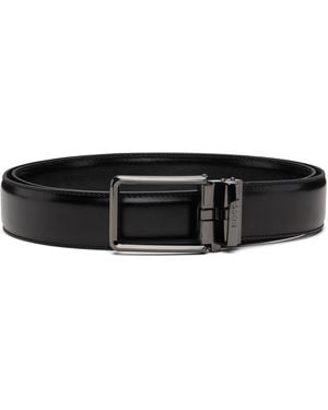 BOSS Automatic Logo-Engraved Keeper Belt - Black