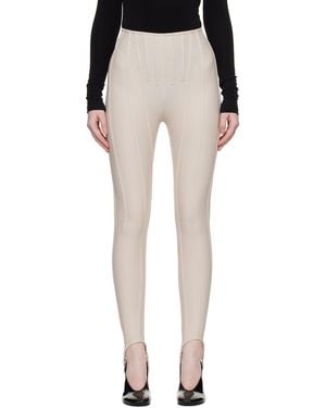 Mugler Corseted Leggings - Black