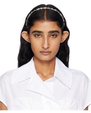 Toga Metal Narrow Headband - White