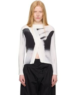 Issey Miyake May Shadow Study Pleats Cardigan - Black