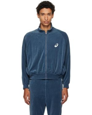 SOSHIOTSUKI Asics Edition Vintage Velvet Track Jacket - Blue