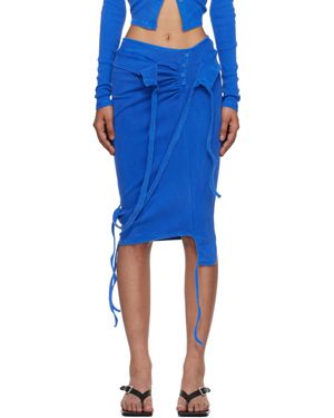 OTTOLINGER Knee-Length Rib Midi Skirt - Blue