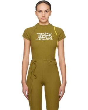 OTTOLINGER Khaki Rib Bodysuit - Green
