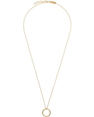 Maison Margiela Logo Reference Ring Necklace - Metallic