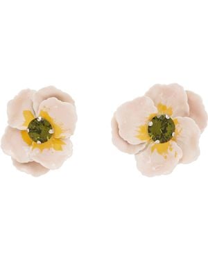Simone Rocha Blooming Poppy Earrings - Black