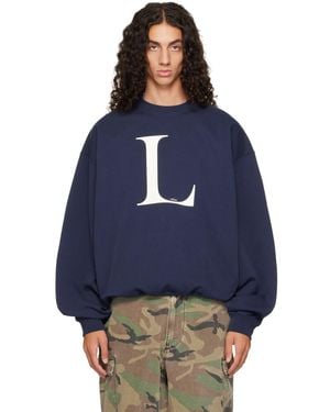 Vetements 'L-Esbian' Oversized Sweatshirt - Blue
