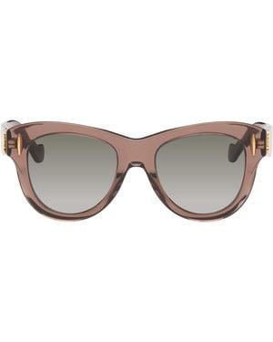 Loewe Anagram Round Sunglasses - Gray