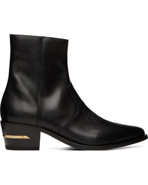 Amiri Leather Ryder Boots - Black
