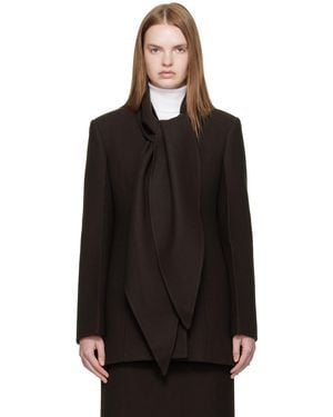 R2W Mullin Wool Scarf Jacket - Black