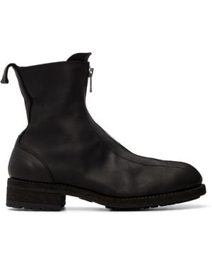Guidi Bow02 Zip Up Boots - Black