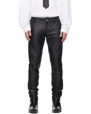 DEADWOOD Tide Leather Trousers - Black