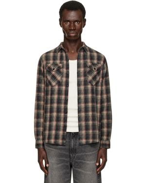RRL Check Sport Shirt - Brown
