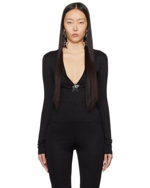 Area Star Stud Top - Black