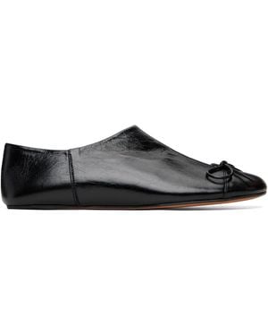 Abra Babouch Ballerina Flats - Black