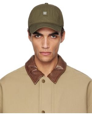 Acne Studios Khaki Stud Logo Cap - Green