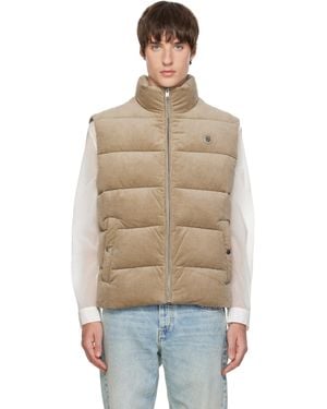 BOSS Corduory Puffer Vest - Natural