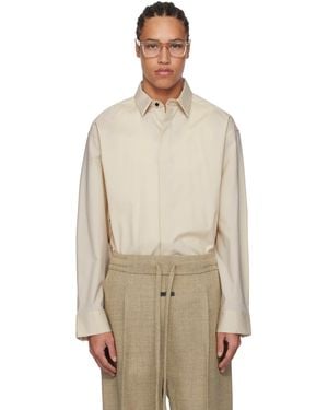 Fear Of God ベージュ オックスフォード ボタンアップシャツ - ナチュラル