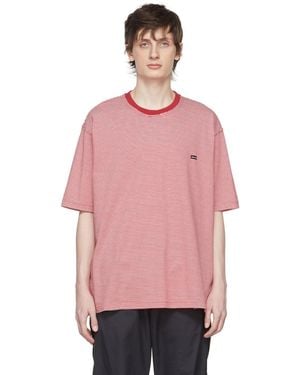 Undercoverism レッド&ホワイト コットン Tシャツ - マルチカラー