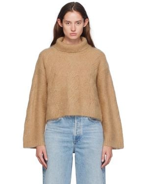 Stand Studio Taupe Britt Turtleneck - Blue